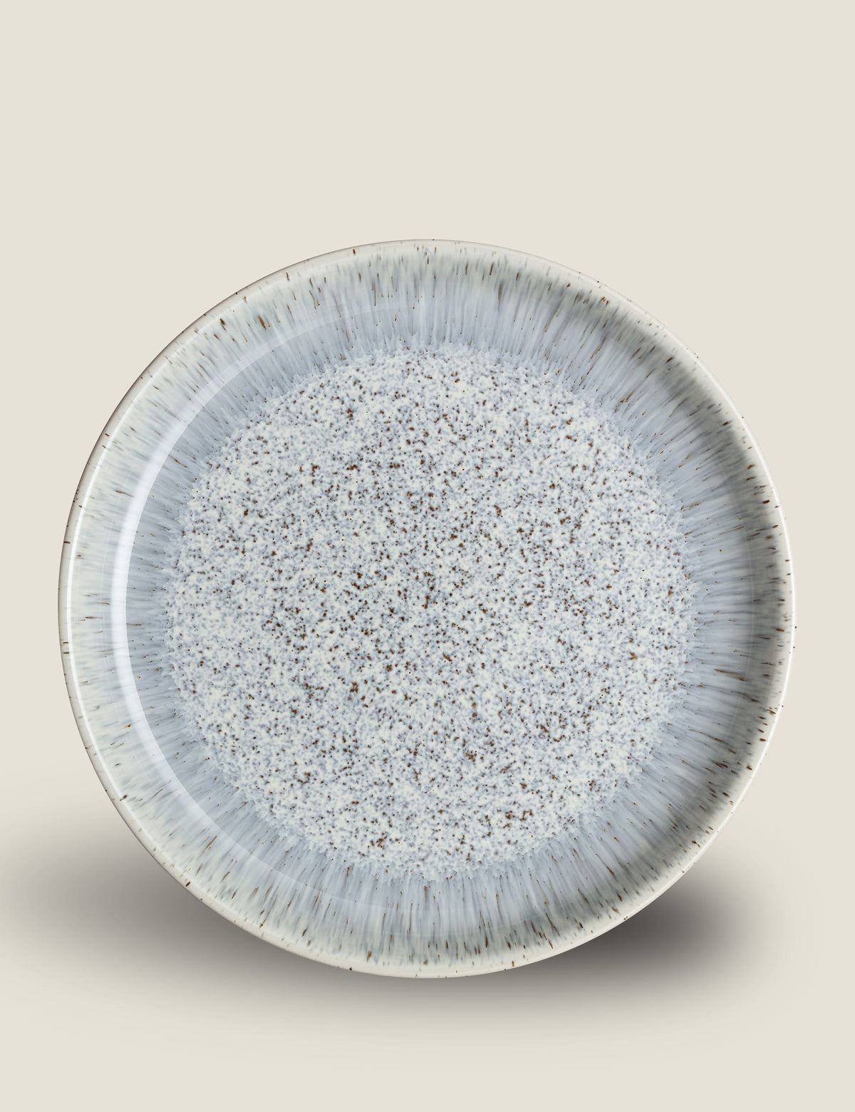 Denby Halo Speckle dinner plates set of 4 (British brand)