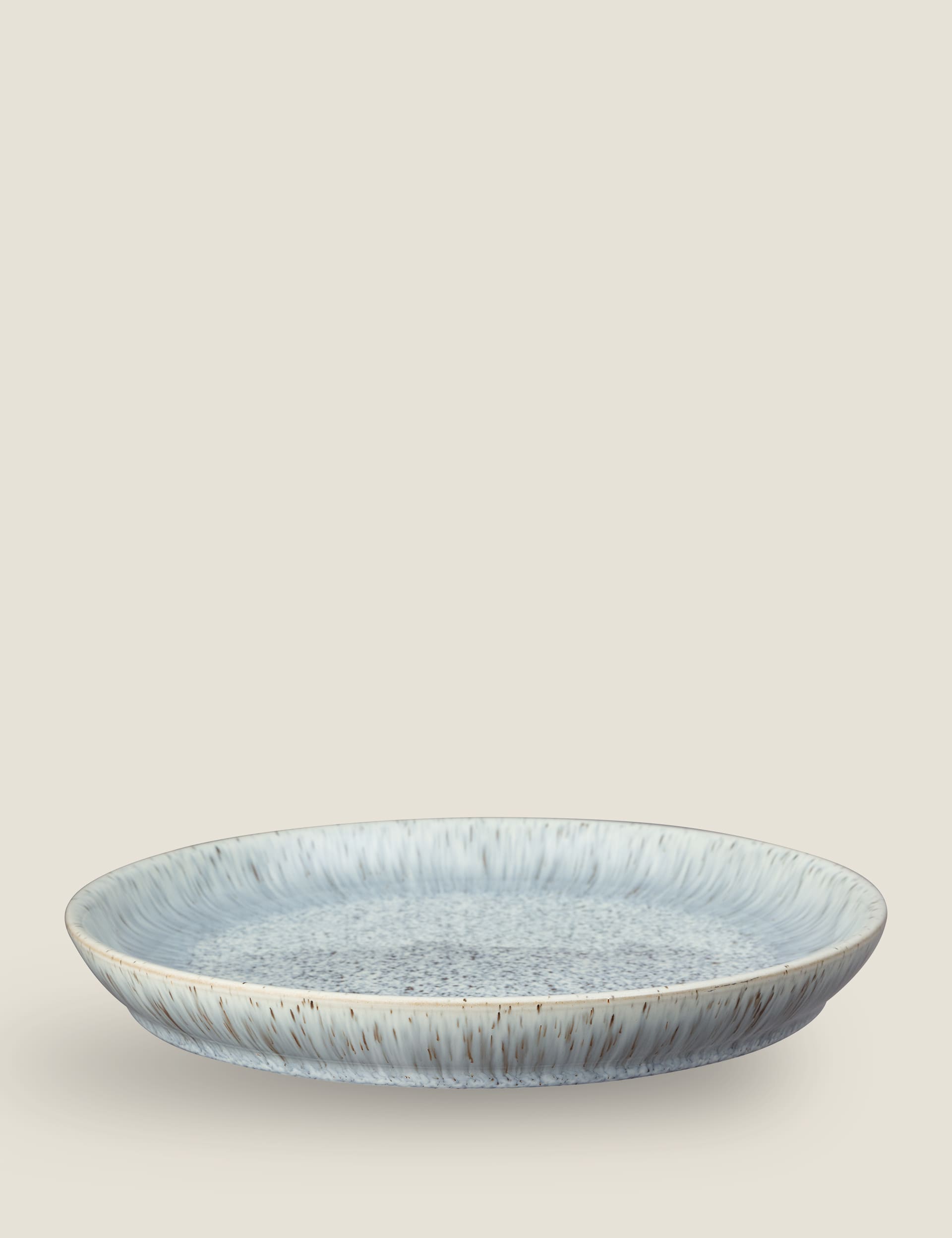 Denby Halo Speckle dinner plates set of 4 (British brand)