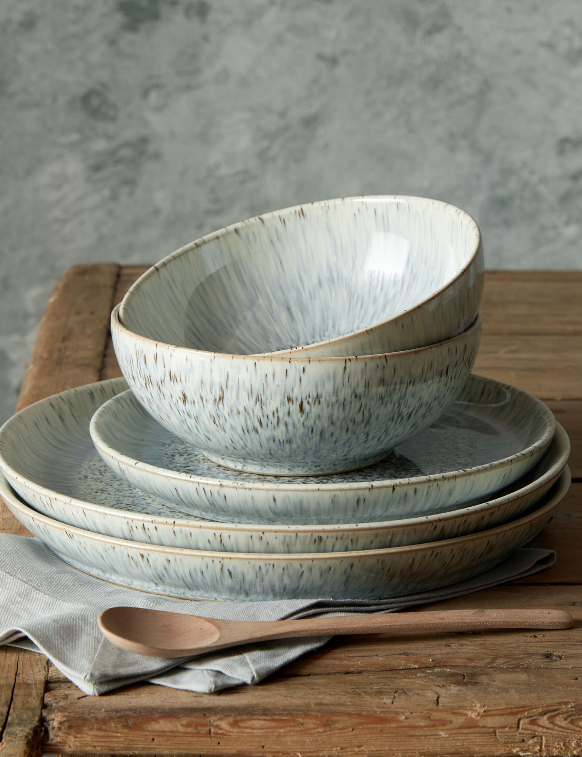 Denby speckle cereal bowls set of 4 (British brand)