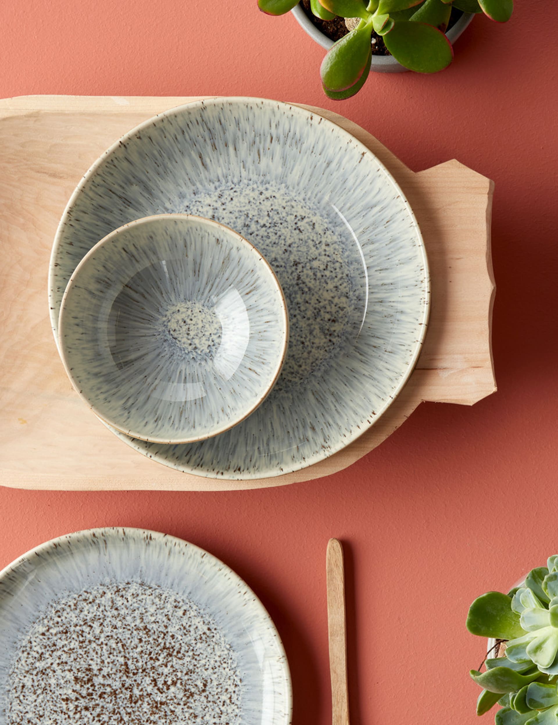 Denby speckle cereal bowls set of 4 (British brand)