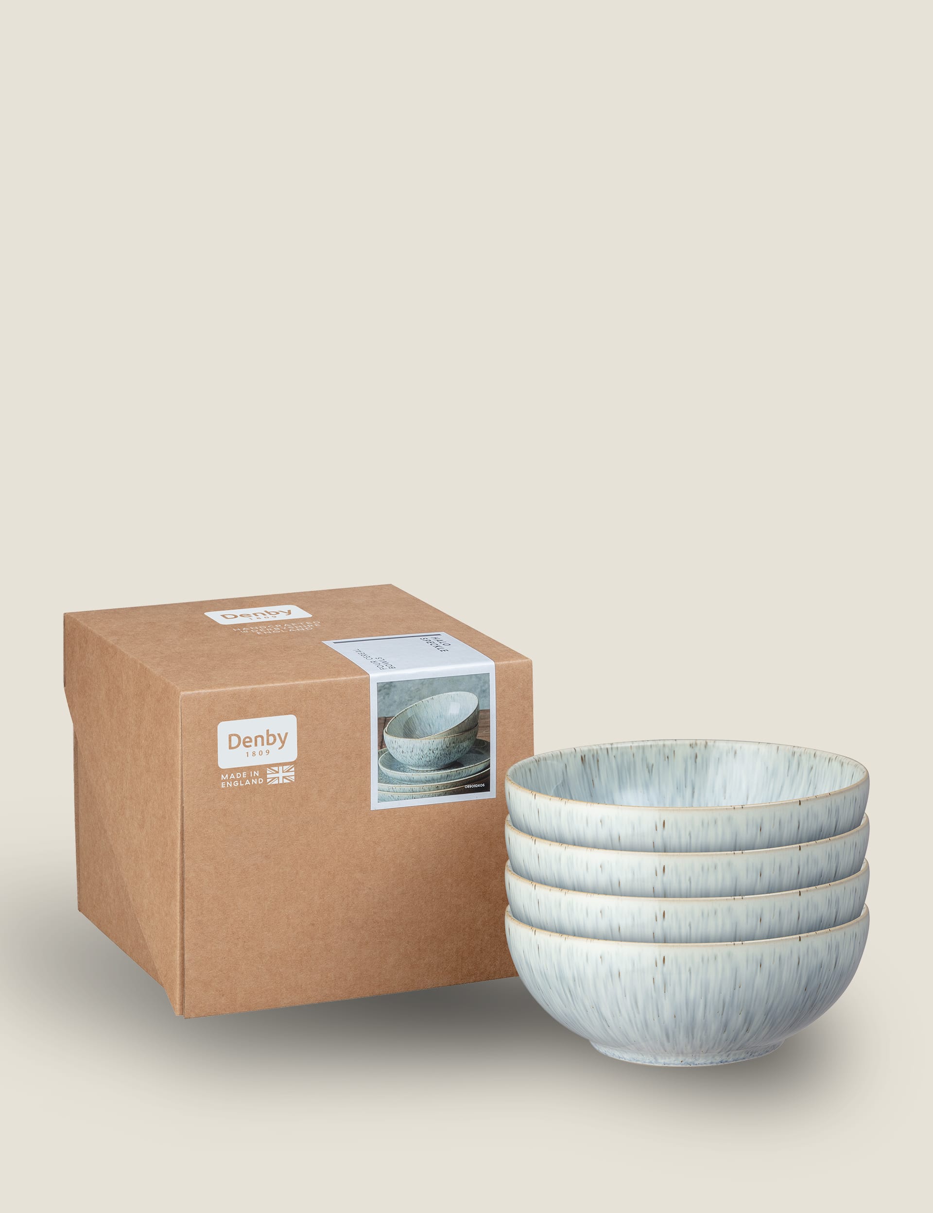 Denby speckle cereal bowls set of 4 (British brand)