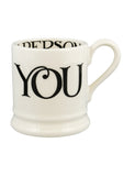 Emma Bridgewater Black Toast You & Me half-pint mugs (British brand)