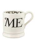 Emma Bridgewater Black Toast You & Me half-pint mugs (British brand)