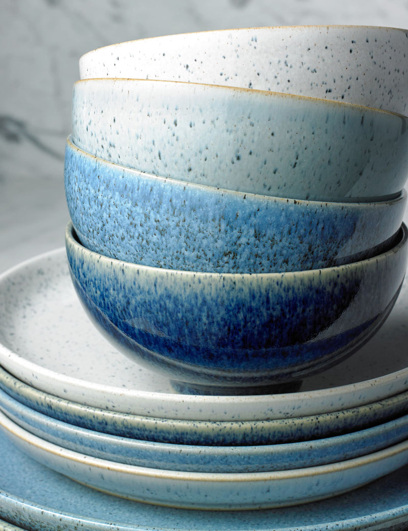 Denby Studio Blue cereal bowls set of 4 (British brand)