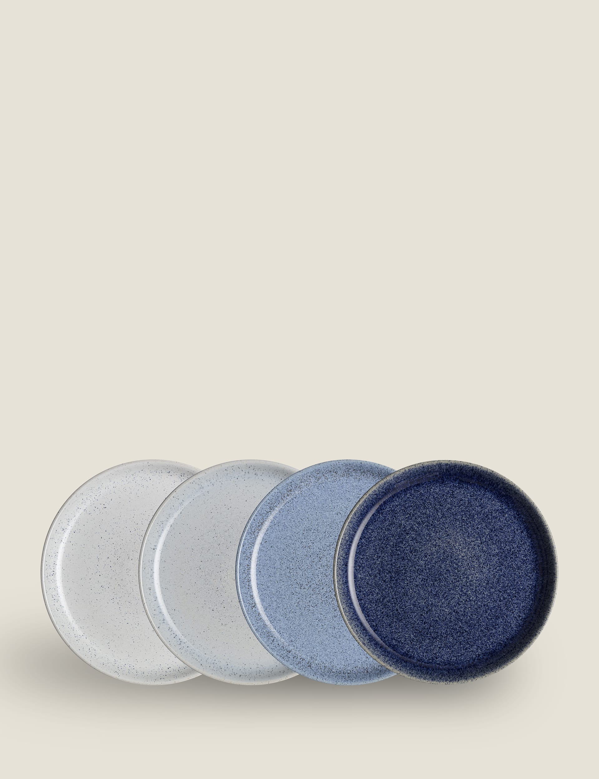 Set of 4 Studio Blue Dinner Plates