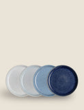 Set of 4 Studio Blue Dinner Plates