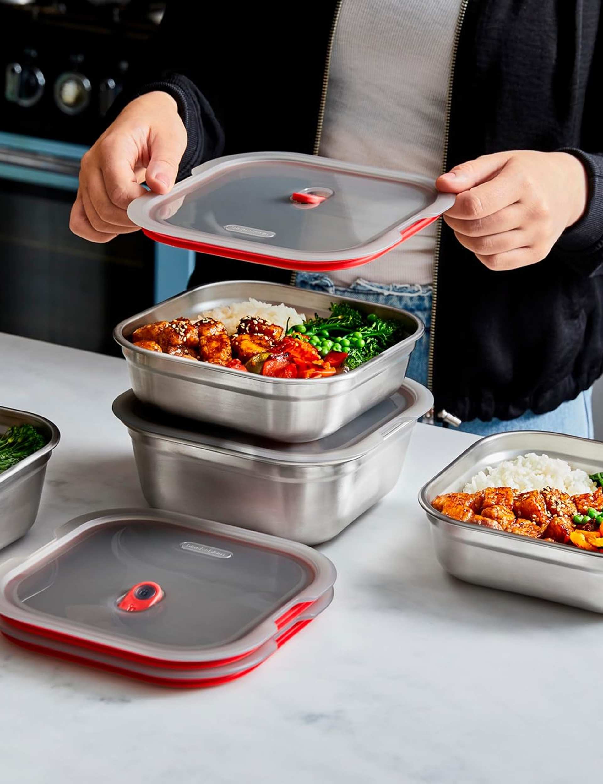 Black+Blum stainless steel lunch box 1.4 litre imported from the UK