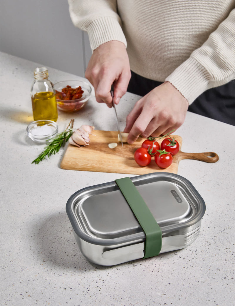 Black+Blum stainless steel lunch box, imported from the UK