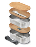Black+Blum set of two stainless steel bento boxes (British brand)