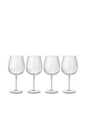 Luigi Bormioli Optica fluted gin glasses set of 4, UK version