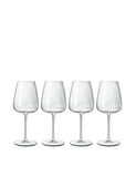 Set of 4 Optica White Wine Glasses