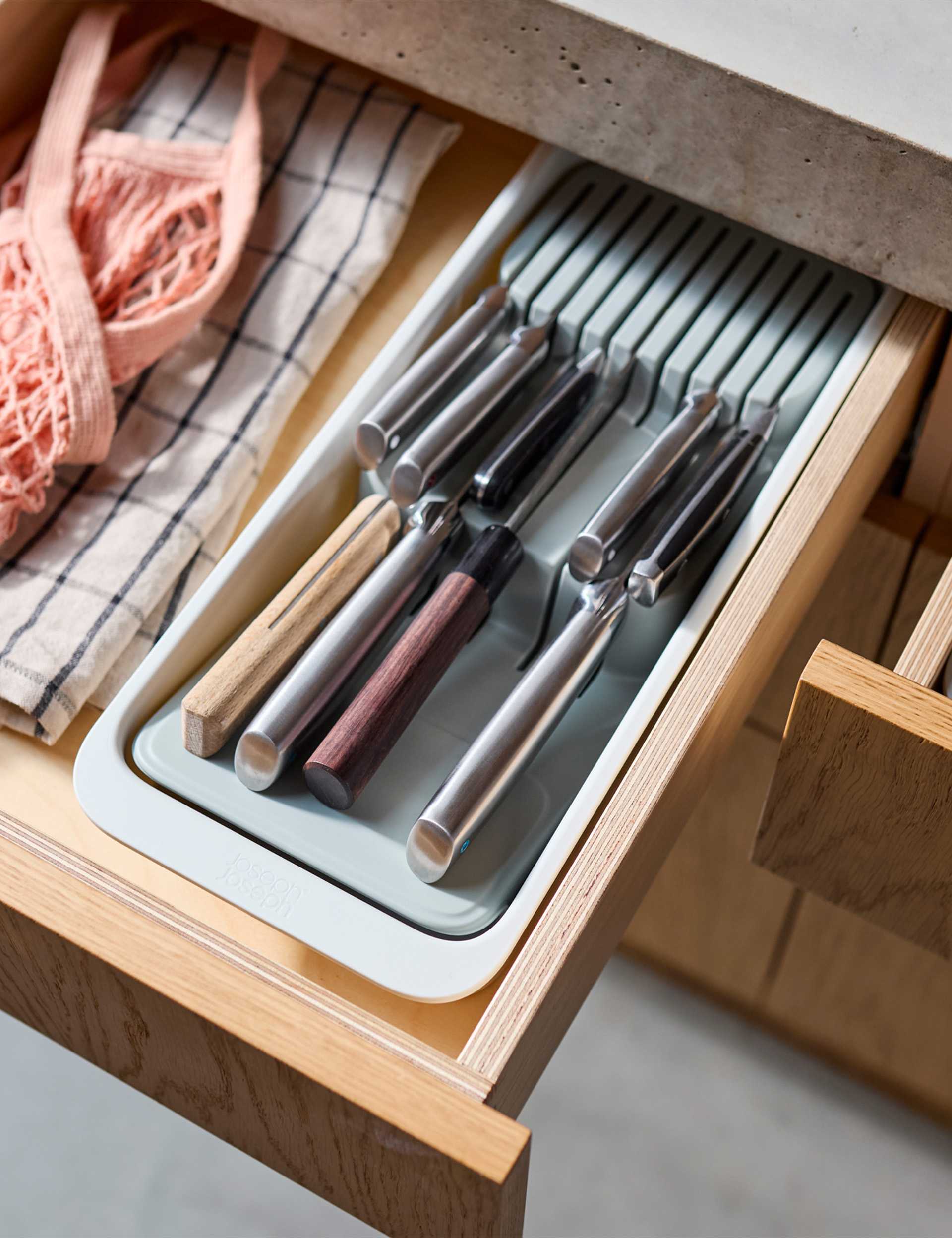 Joseph Joseph 2-Tier knife compact organiser, imported from the UK