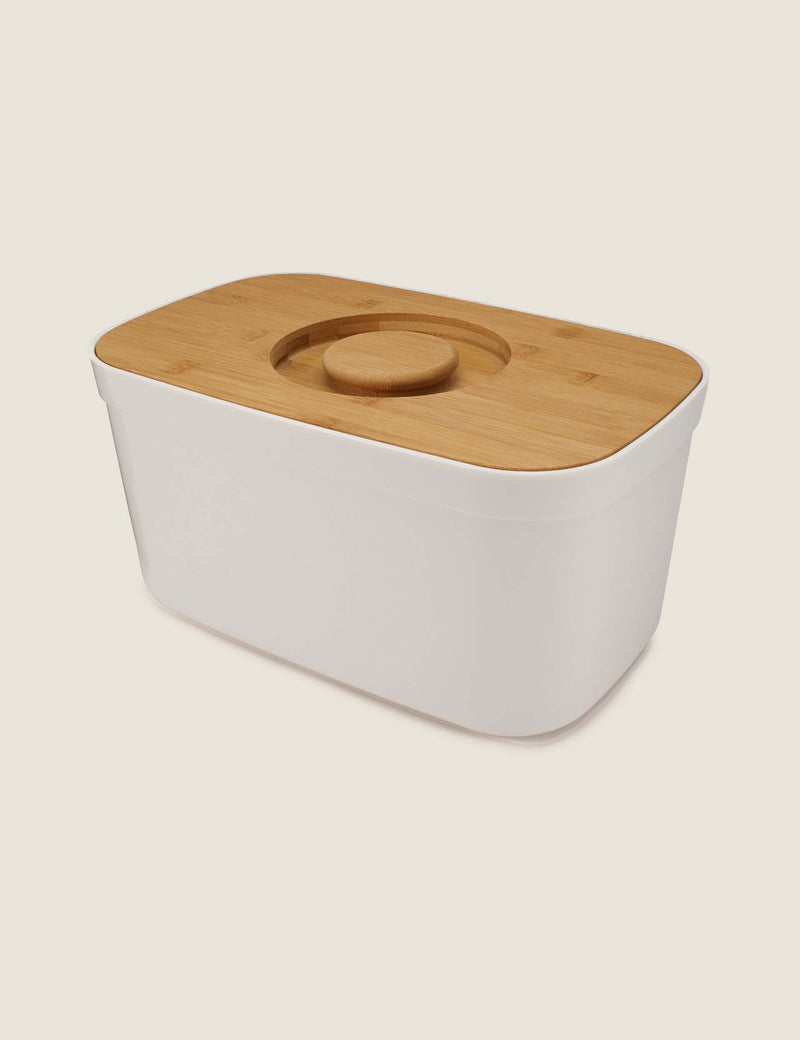 Joseph Joseph bread bin with cutting board lid (British brand)