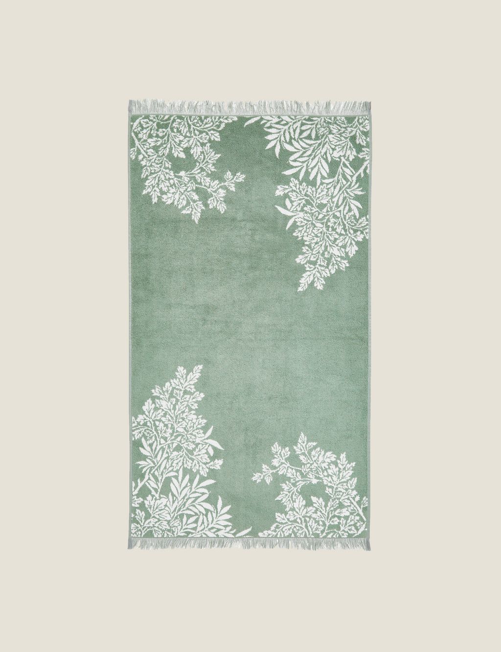 Pure Cotton Foliage Towel GOODS M&S   