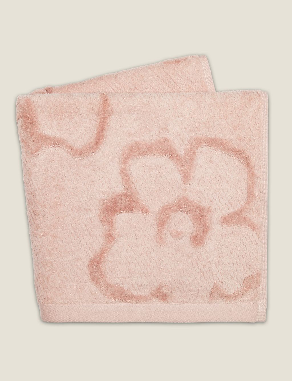 Pure Cotton Magnolia Textured Towel GOODS M&S   