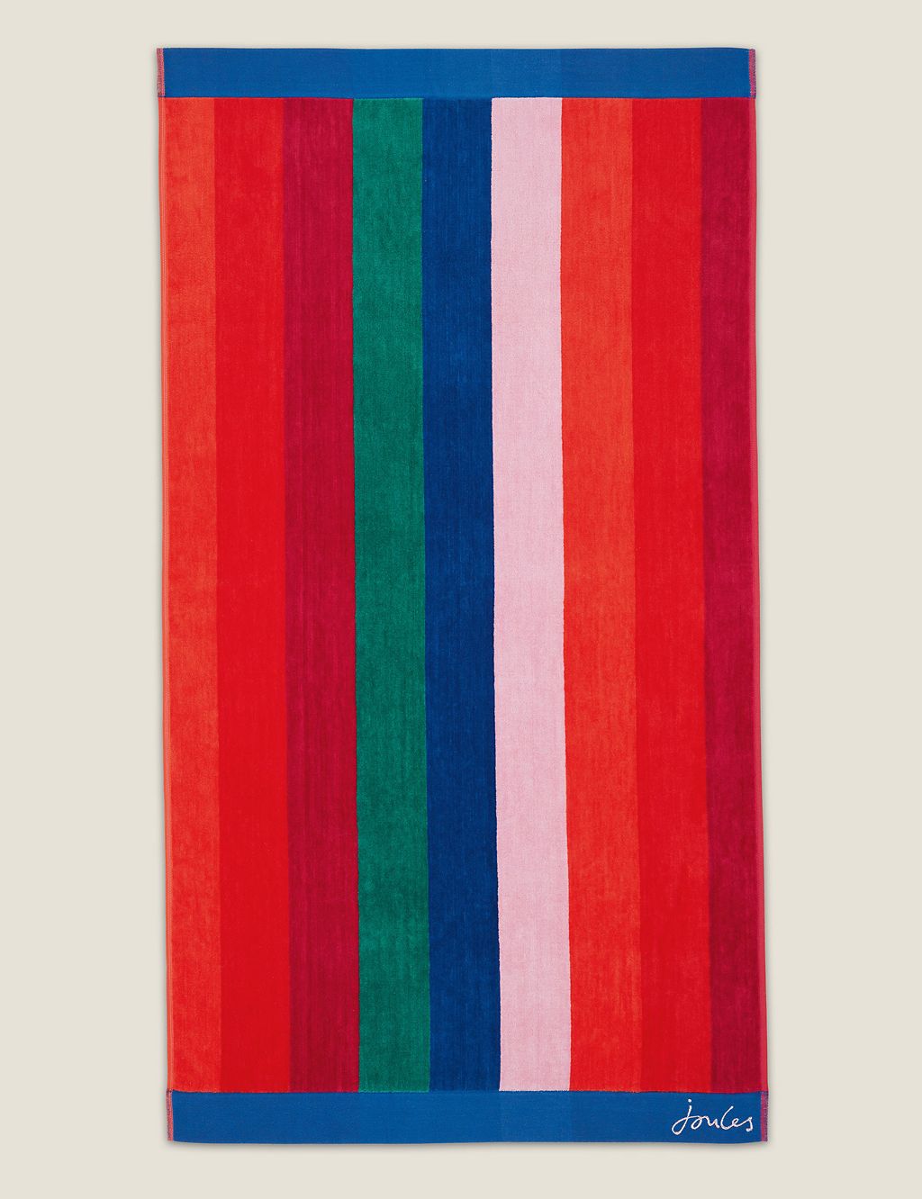 Pure Cotton Rainbow Stripe Towel GOODS M&S   