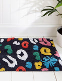 Pure Cotton Leopard Bee Bath Mat GOODS M&S   