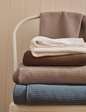 Pure cotton waffle and terry towel, UK version