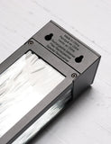 Crackle solar wall light with crackle glass, imported from the UK