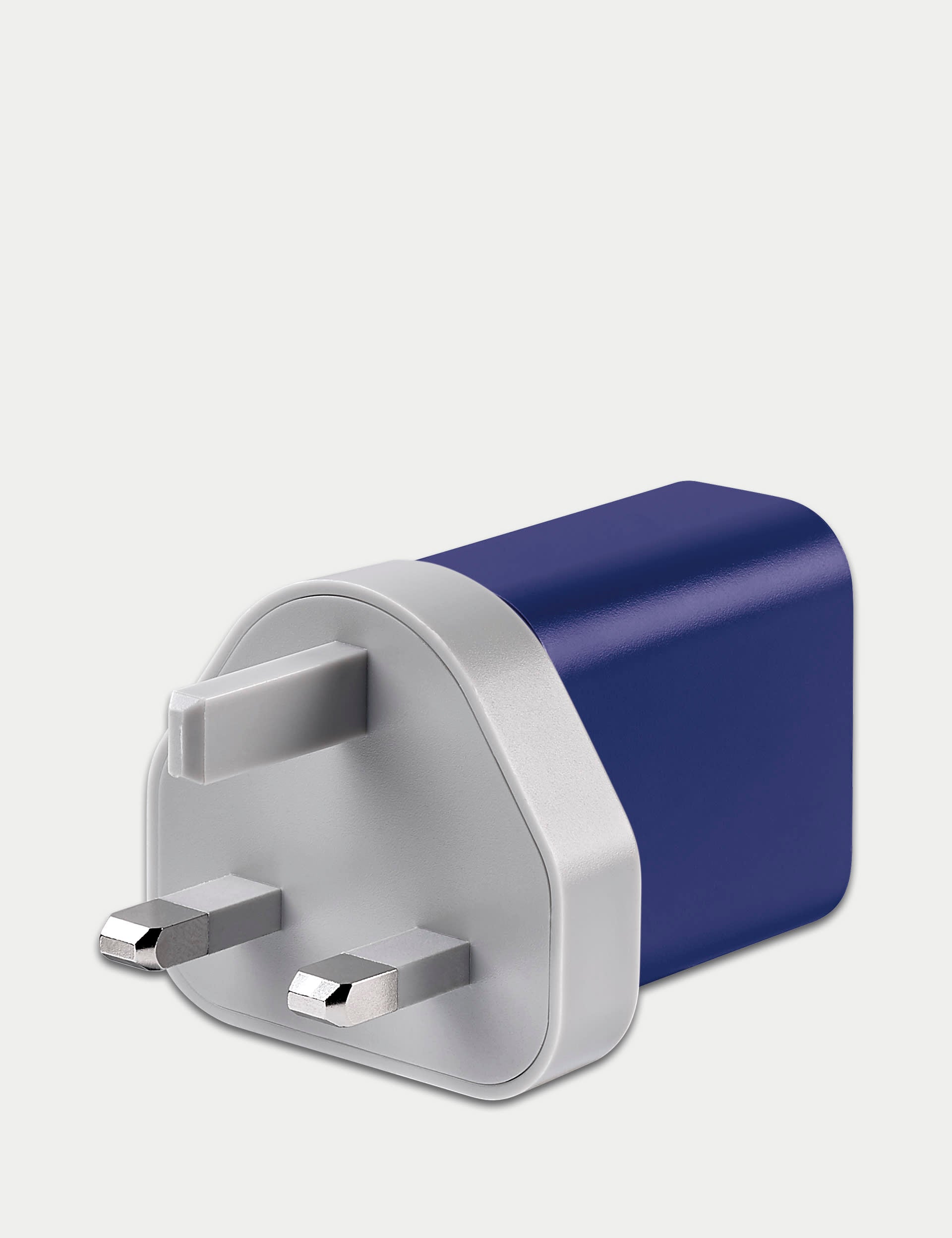 USB charger with A and C ports (British brand)