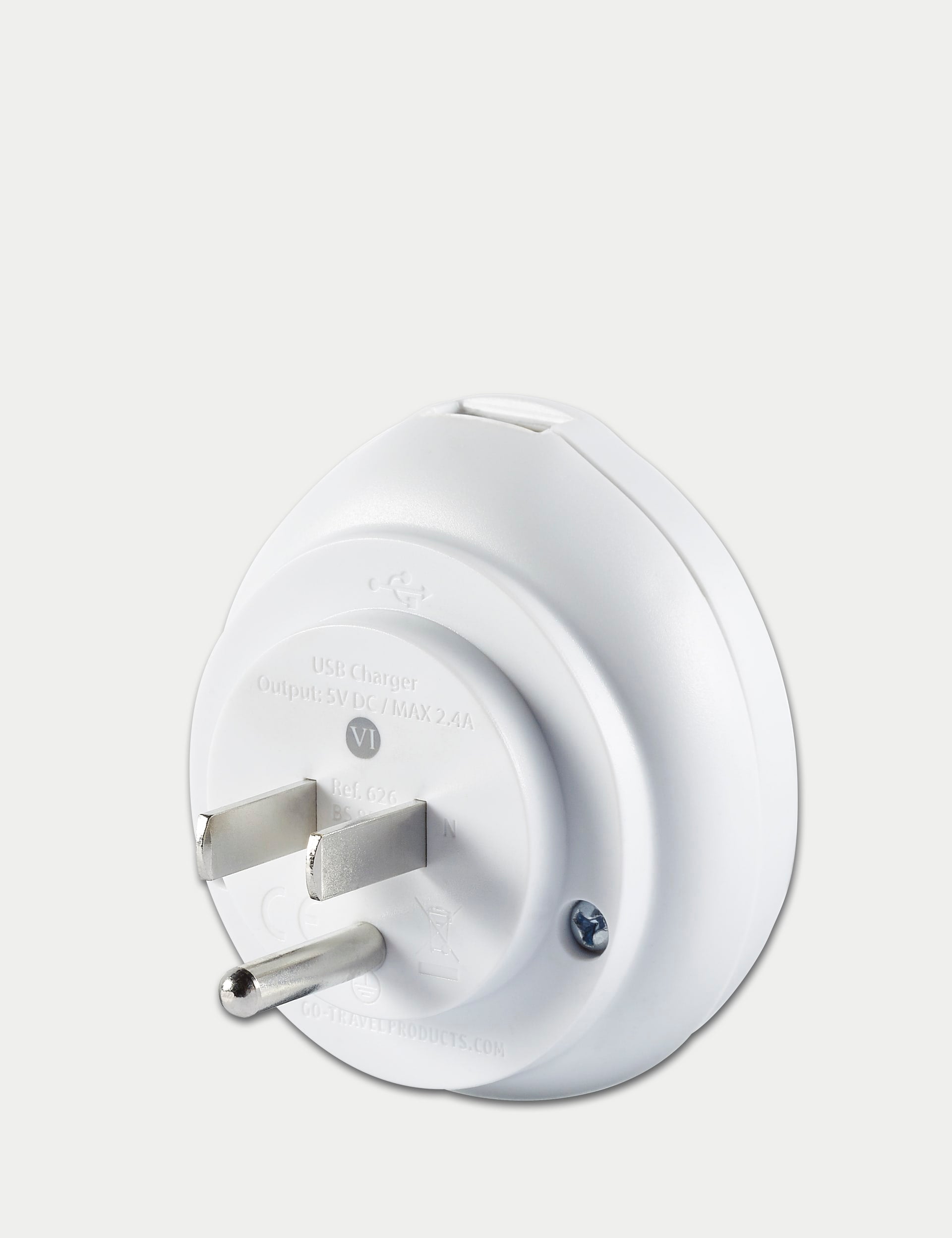 Go Travel UK-USA travel adaptor with USB, UK version
