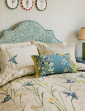 Sanderson kingfisher iris bedding set, imported from the UK