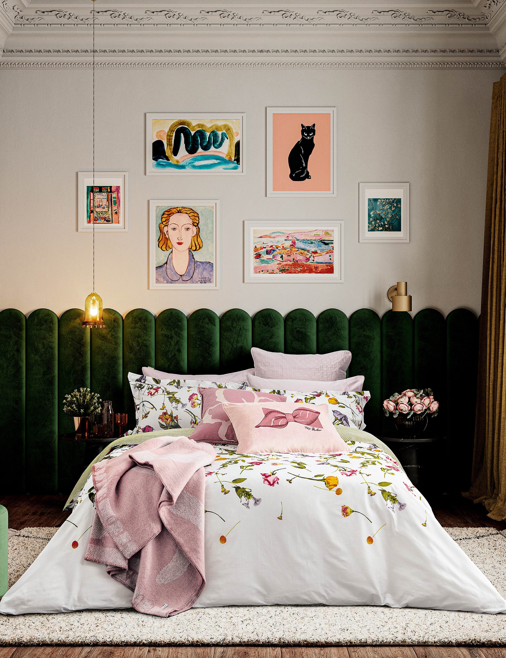Pure Cotton Scattered Bouquet Bedding Set