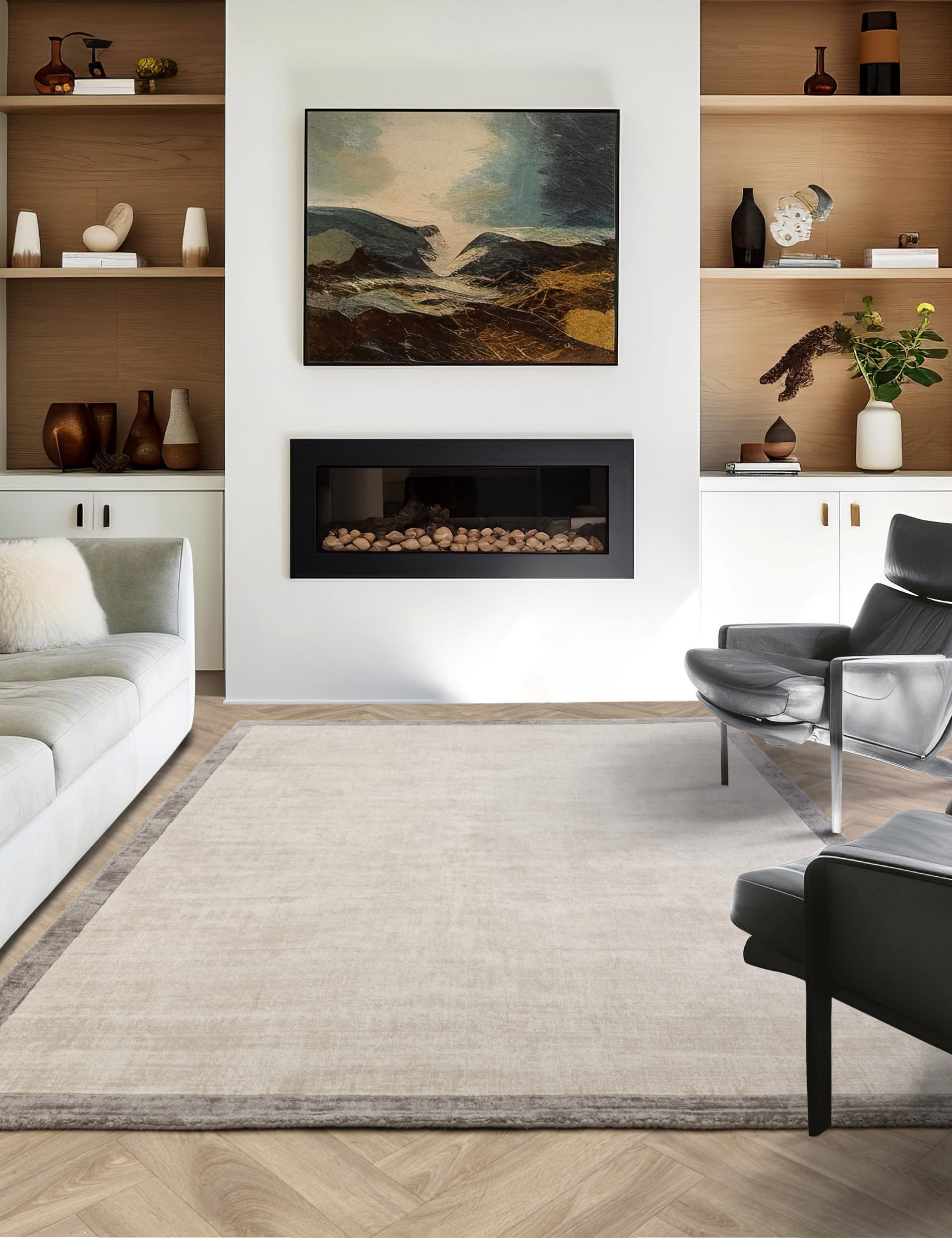 Blade woven rug, imported from the UK