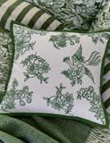 Burleigh hibiscus embroidered cushion 50cm, UK version