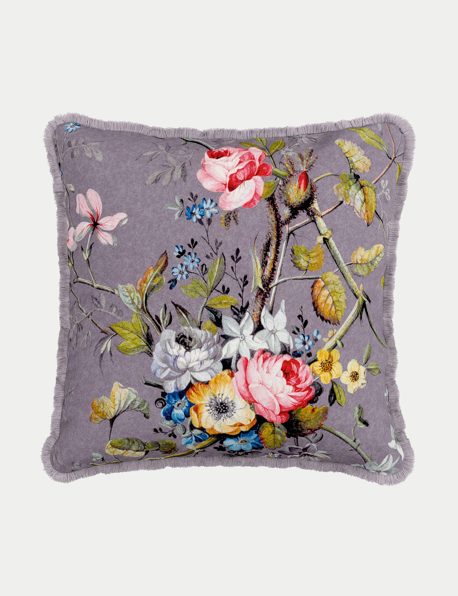 Kilburn Floral pure cotton cushion 45 cm, imported from the UK