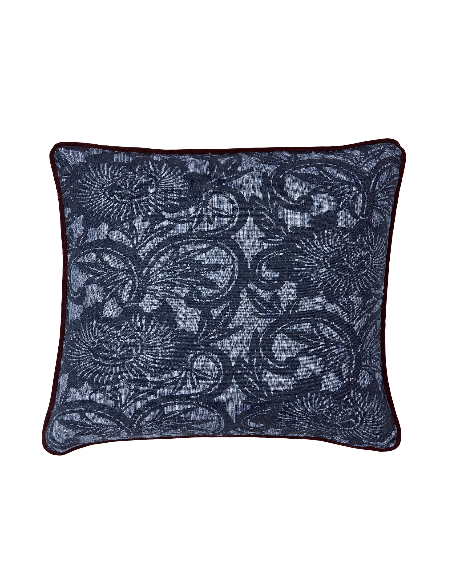 Bedeck of Belfast Stafford cushion floral woven design 50cm (British brand)