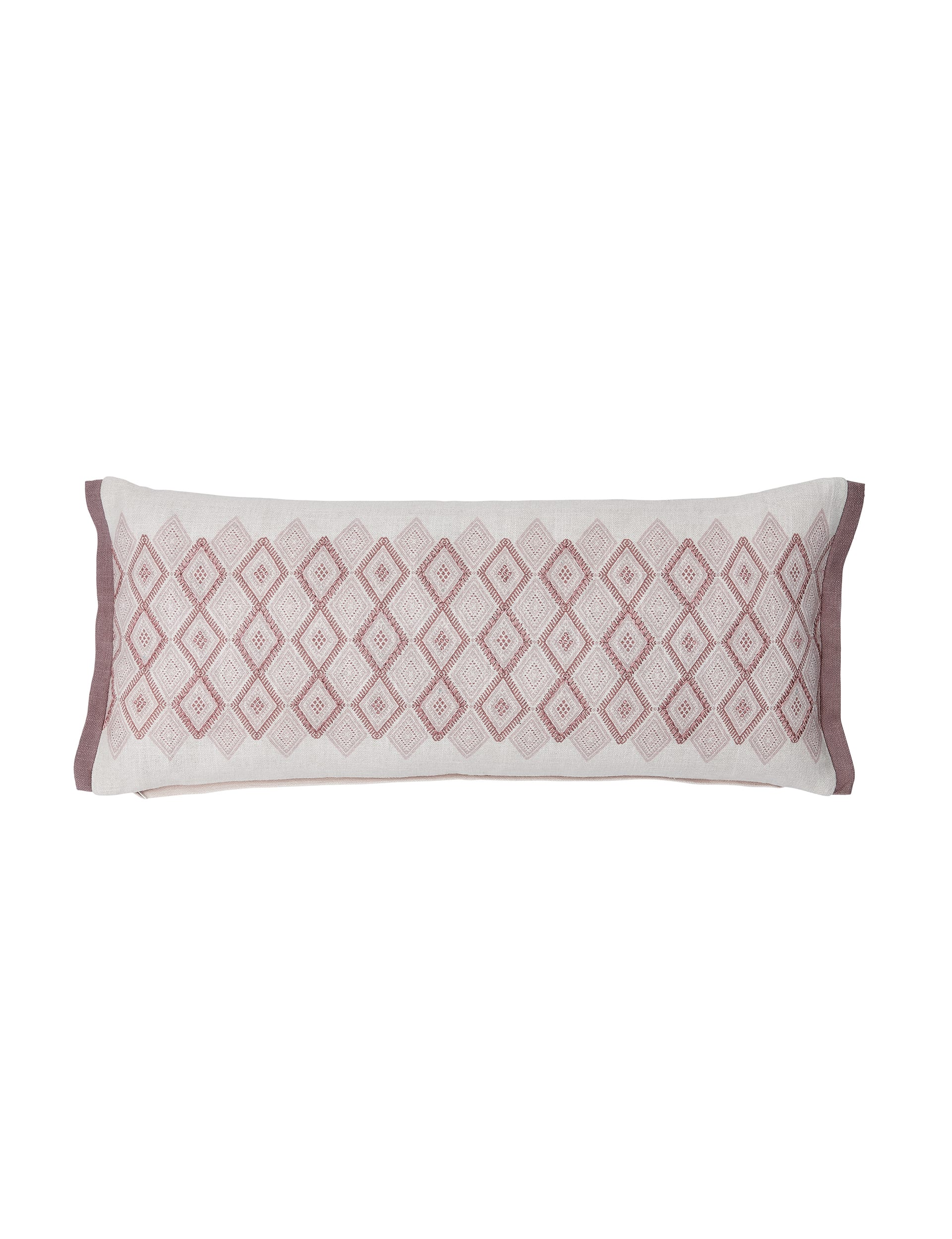 Bedeck of Belfast Marielle embroidered pure cotton cushion (British brand)
