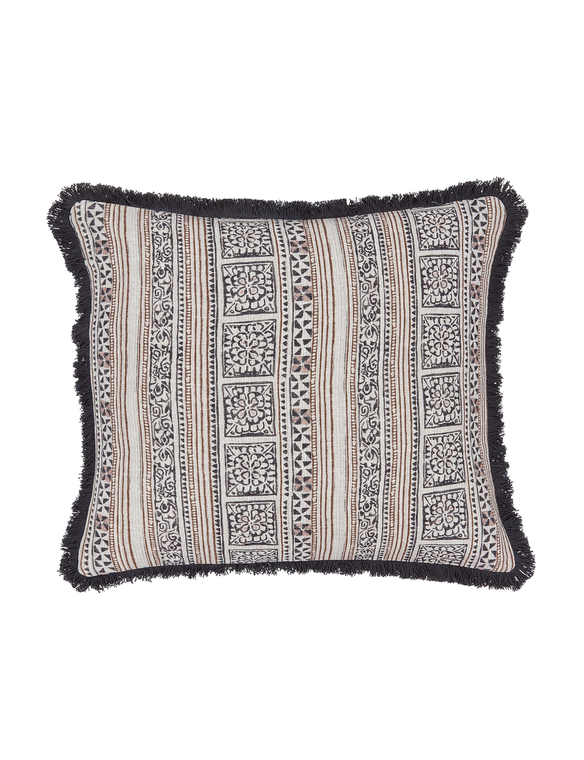 Bedeck Zenda decorative cotton cushion, imported from the UK