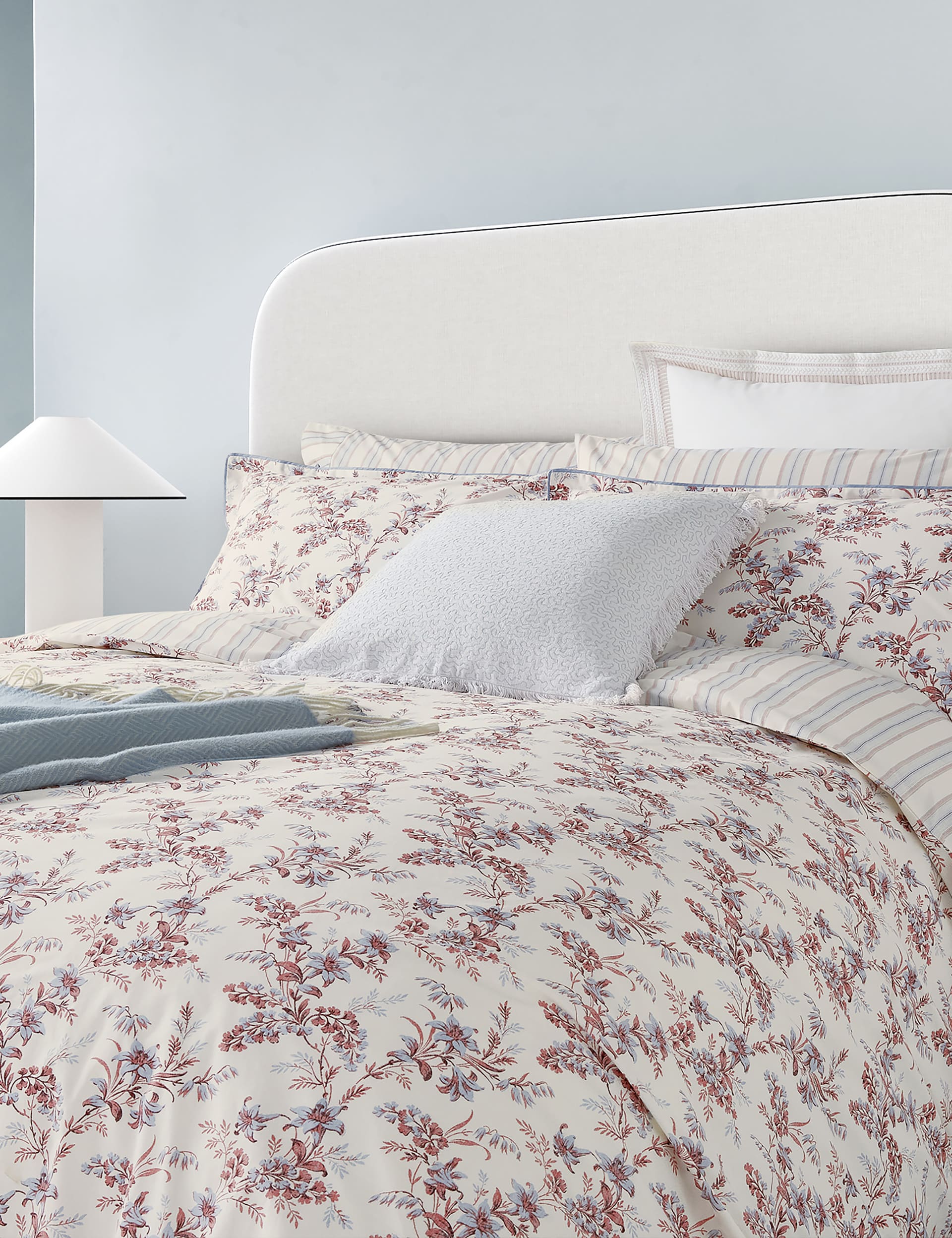 Bedeck of Belfast 2 Pack Pure Cotton Rosanna Square Pillowcases