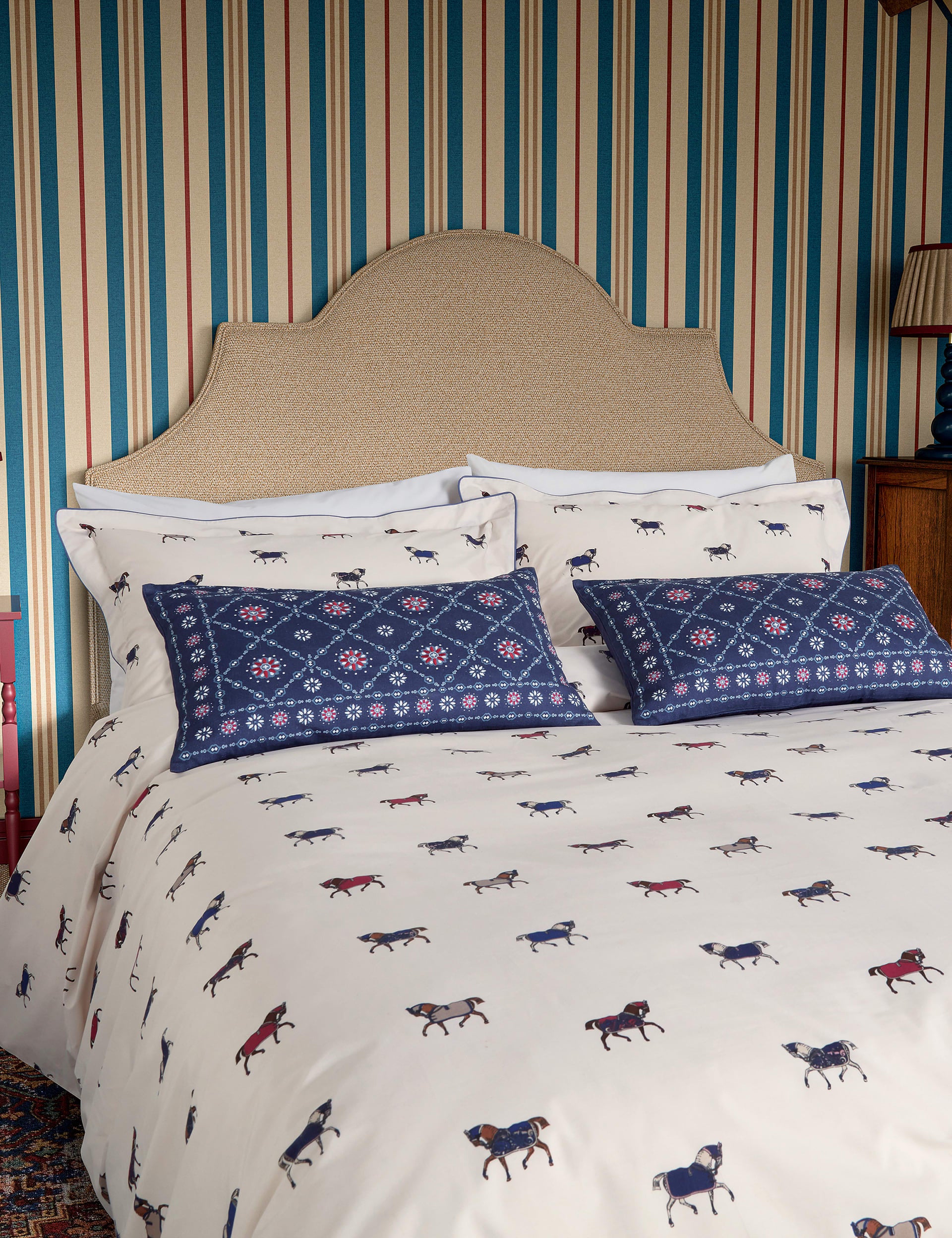 Pure cotton dressage horses bedding set, imported from the UK