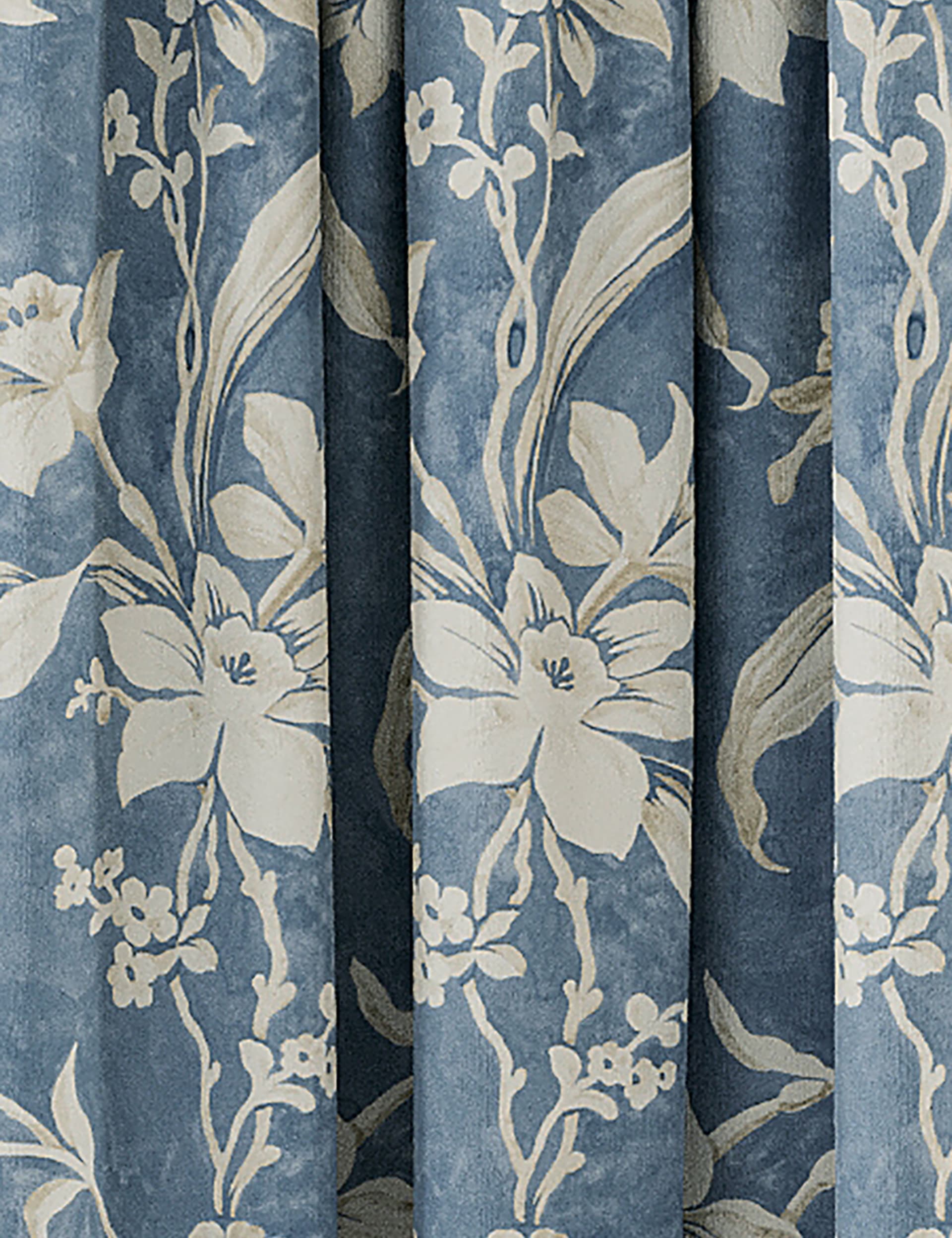 V&A Daffodil pure cotton blackout curtains, imported from the UK