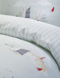 Sophie Allport coastal boats bedding set, imported from the UK
