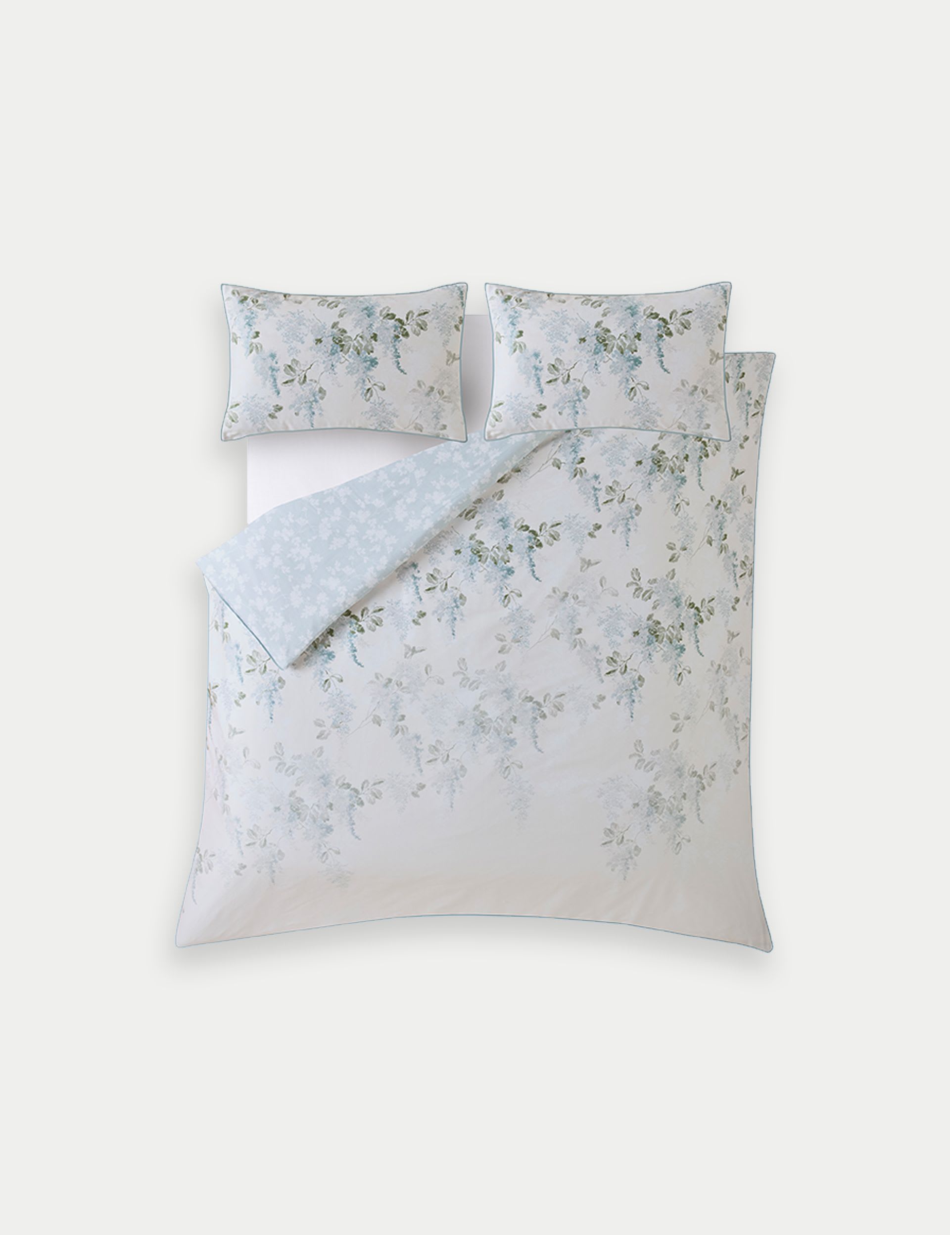 Laura Ashley Pure Cotton Mirabelle Reversible Bedding Set, imported from the UK