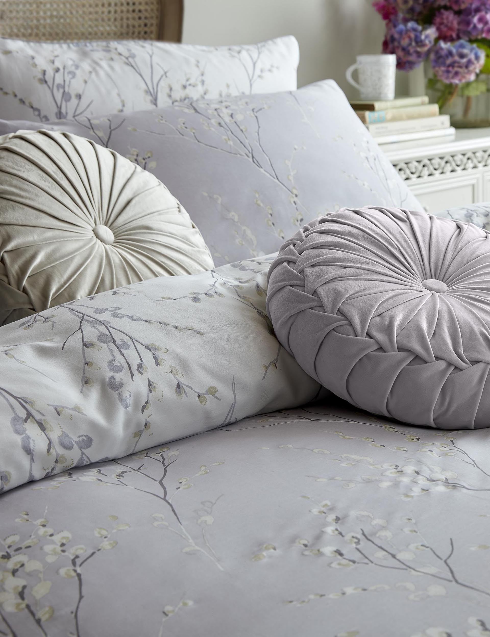 Laura Ashley pure cotton sateen pussy willow bedding set, imported from the UK