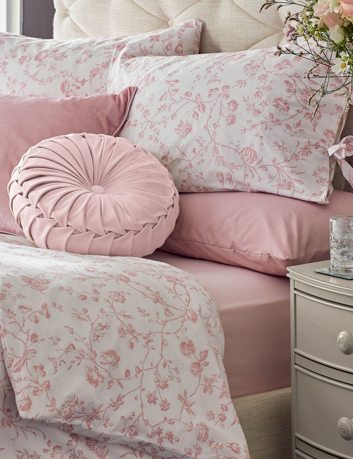 Laura Ashley pure cotton Aria pillowcases 2 pack, imported from the UK