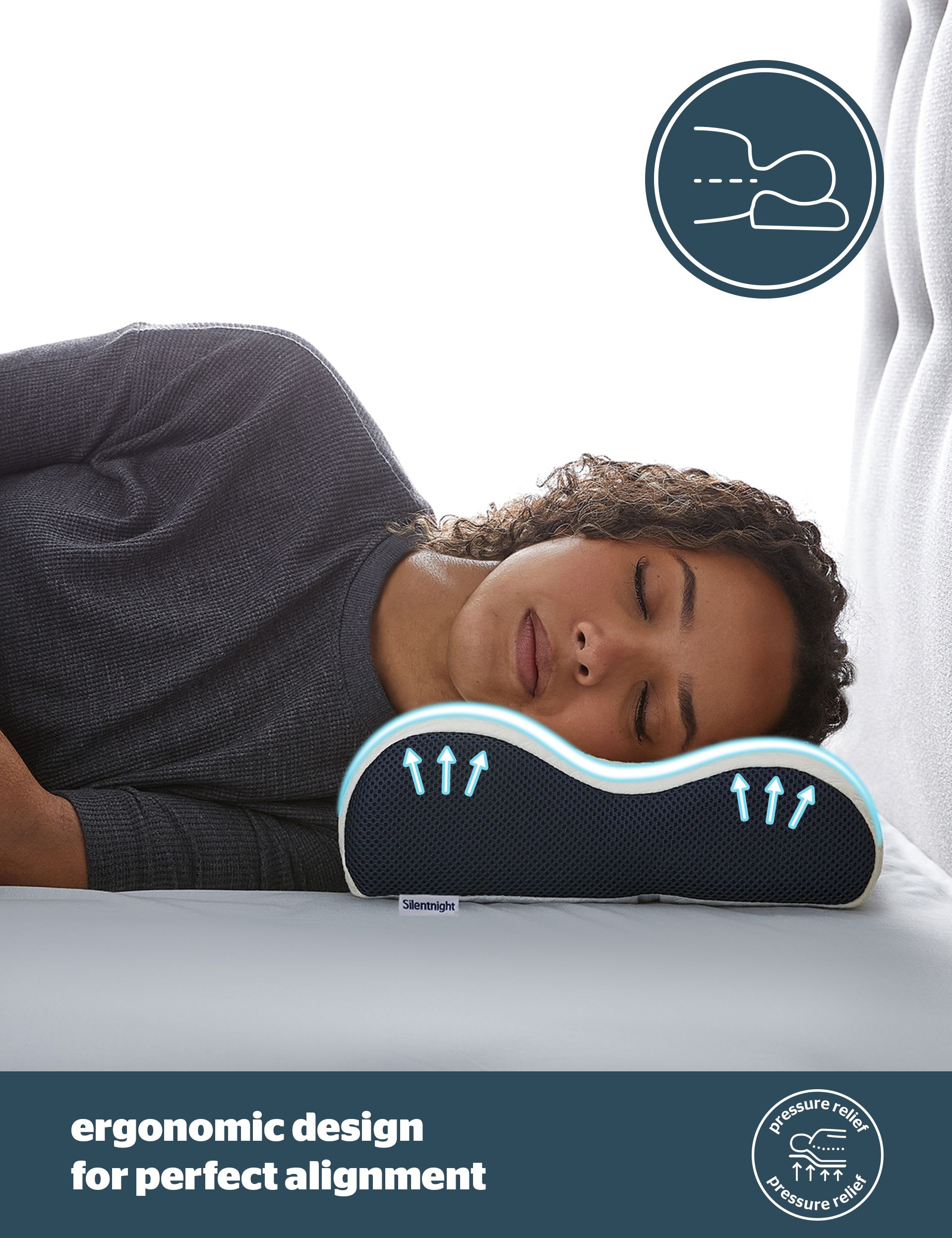 Silentnight memory foam contour pillow - British product