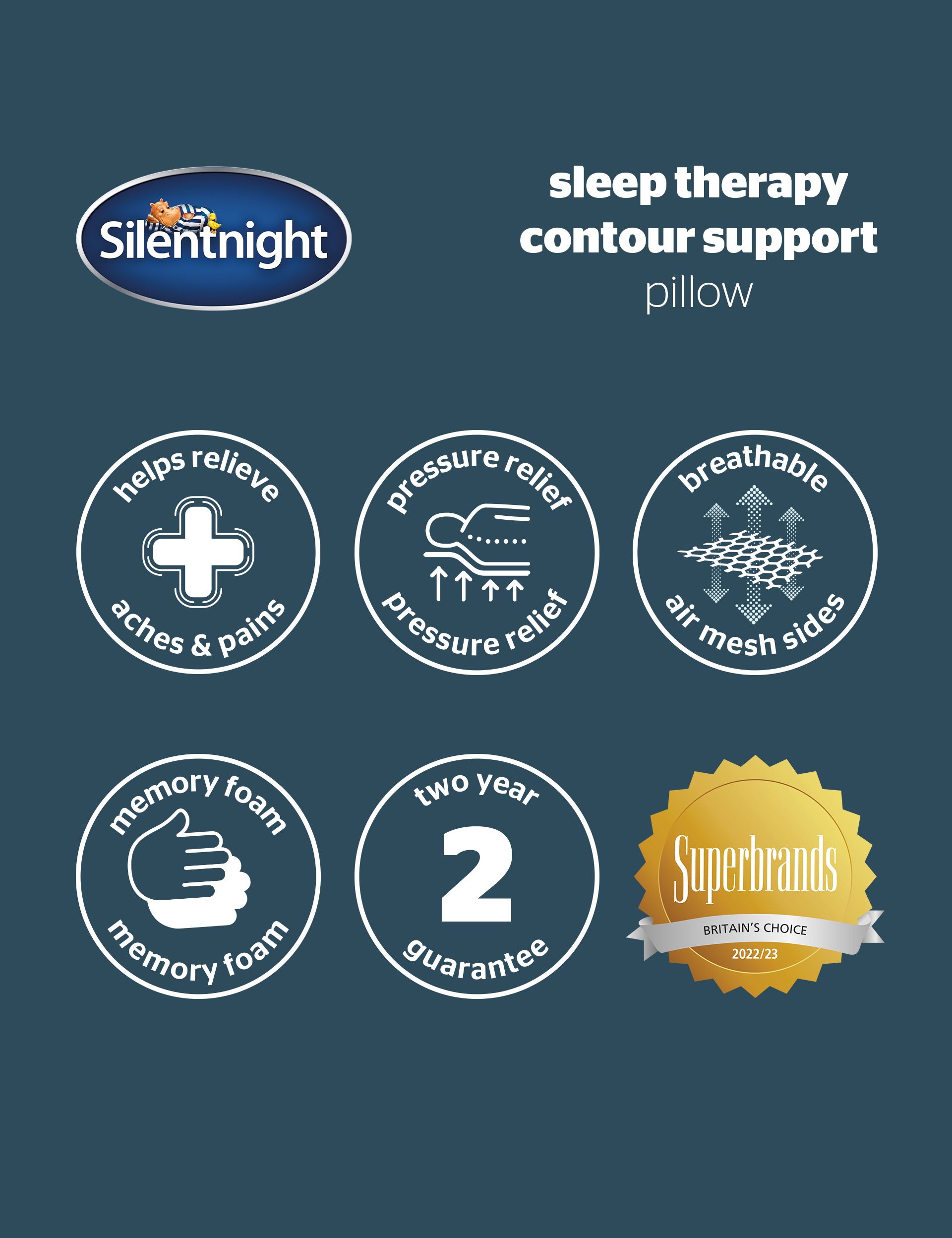 Silentnight memory foam contour pillow - British product