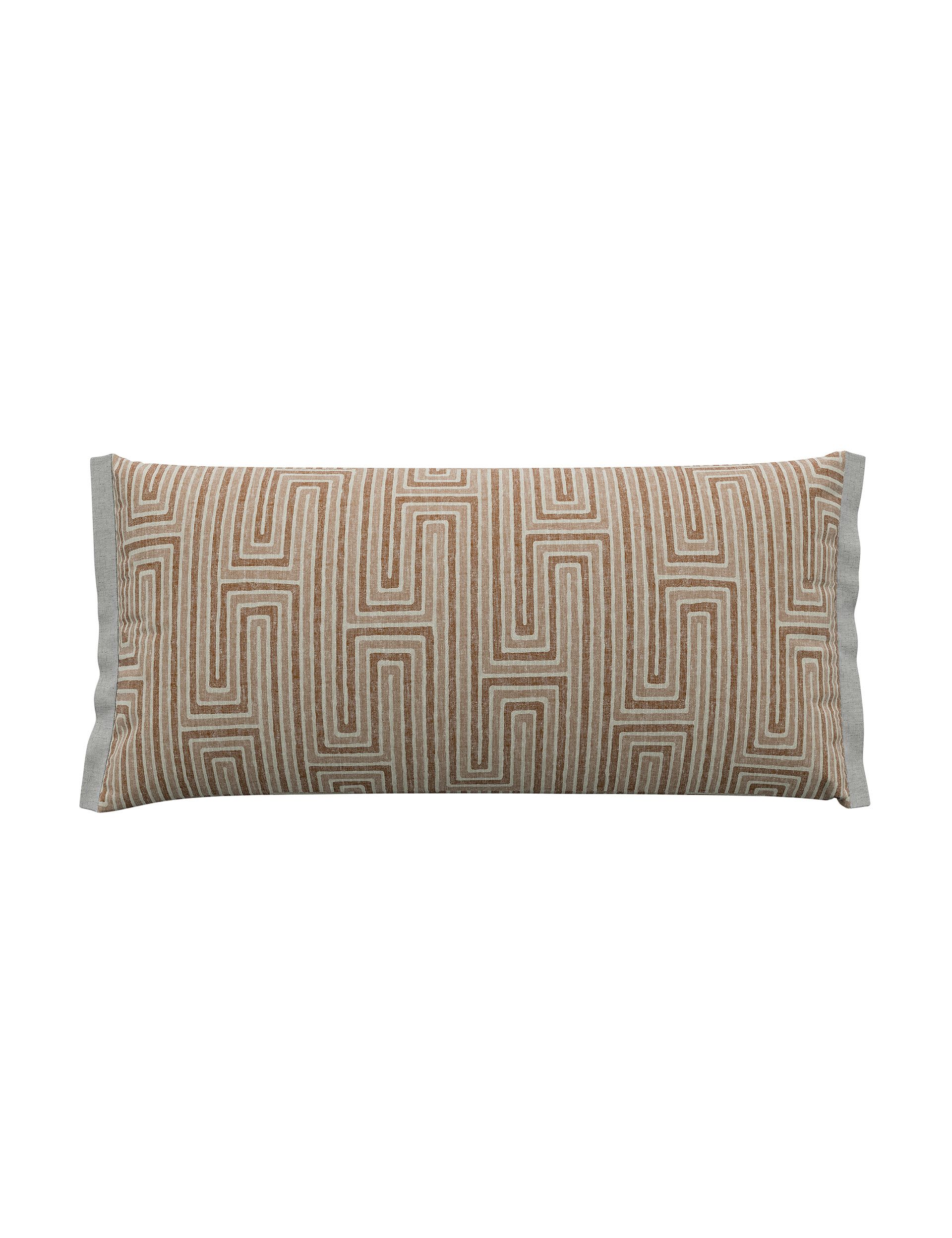 Bedeck of Belfast geometric rectangle cushion 30x70cm, imported from the UK