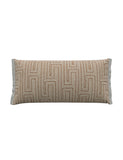 Bedeck of Belfast geometric rectangle cushion 30x70cm, imported from the UK