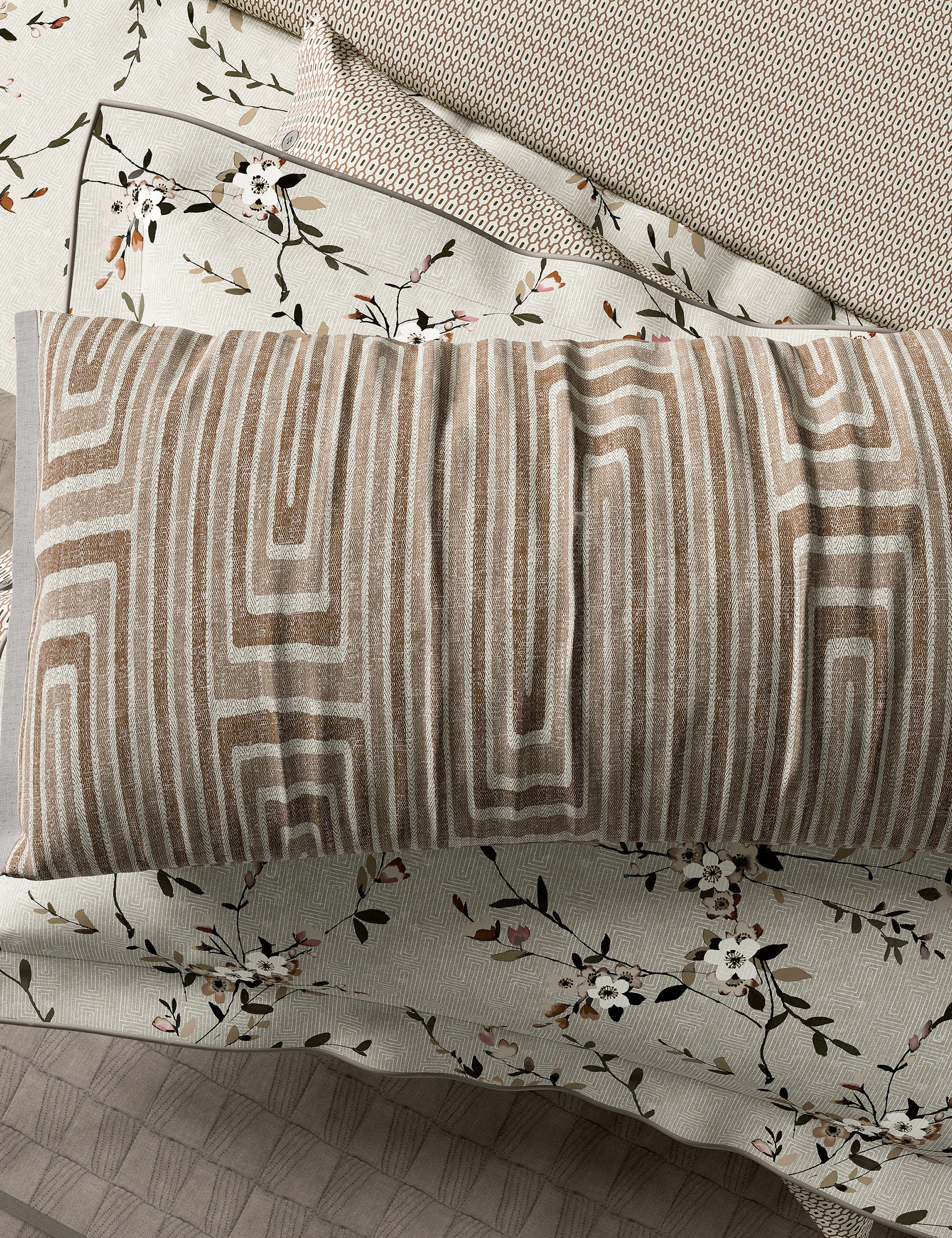 Bedeck of Belfast geometric rectangle cushion 30x70cm, imported from the UK