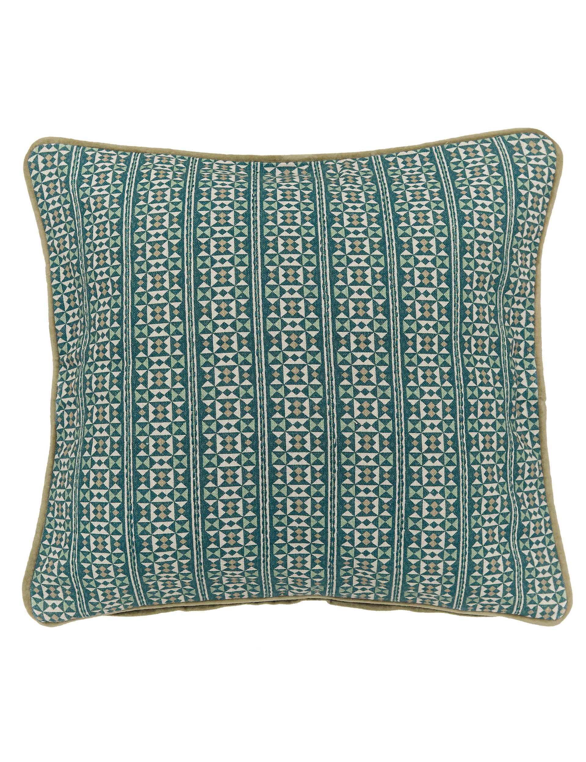 Bedeck of Belfast Azmi geometric cushion 50cm, imported from the UK
