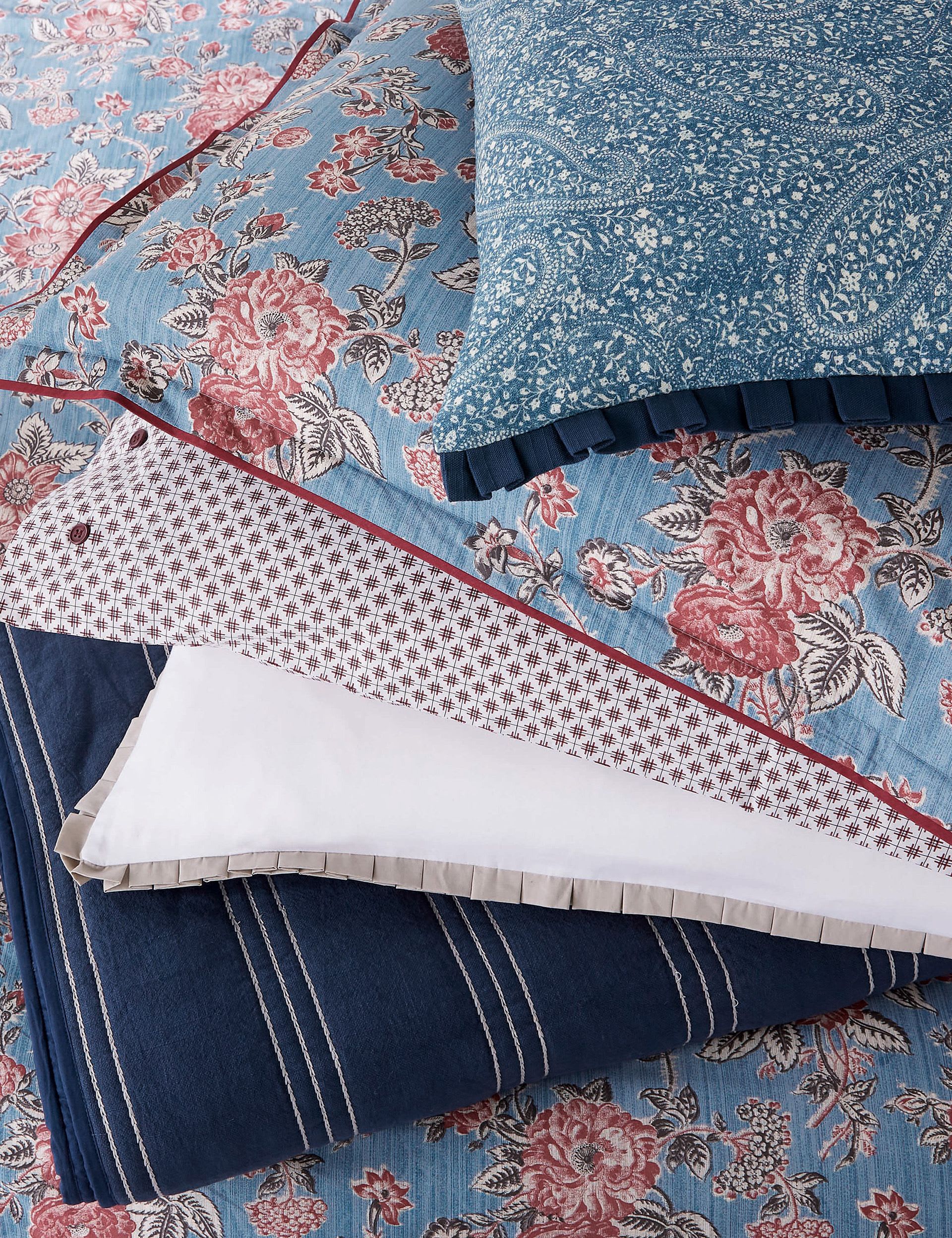 Bedeck of Belfast paisley square cushion 50cm (British brand)