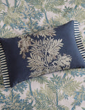 Tapestry tree and striped square cushion 40x60cm (British brand)
