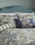 Tapestry tree and striped square cushion 40x60cm (British brand)