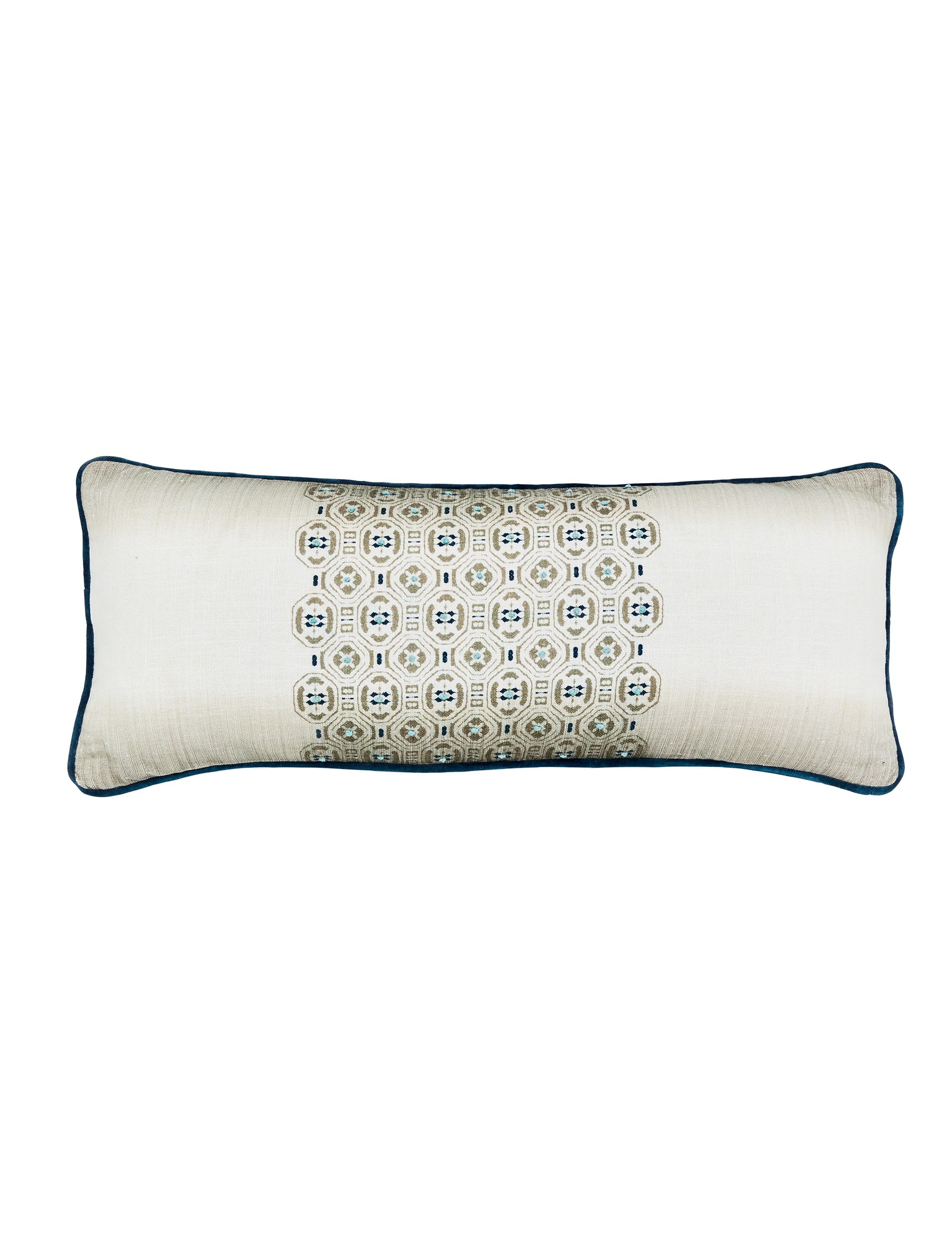 Bedeck of Belfast geometric rectangle cushion 70 cm (British brand)